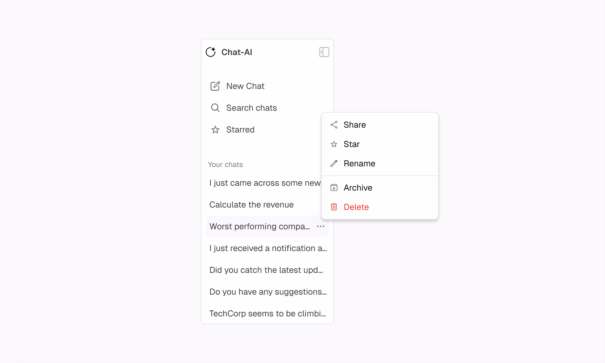 Chat-AI main interface